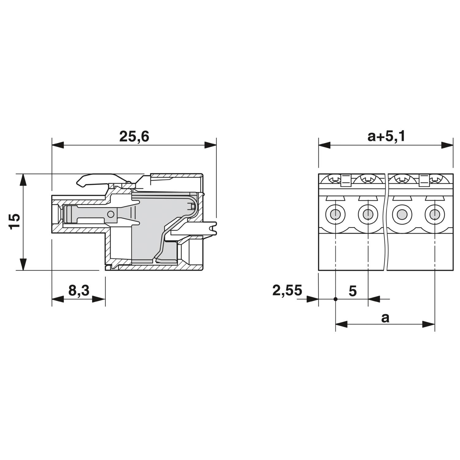 FKCT 2,5/ 3-ST - PCB 插拔式连接器