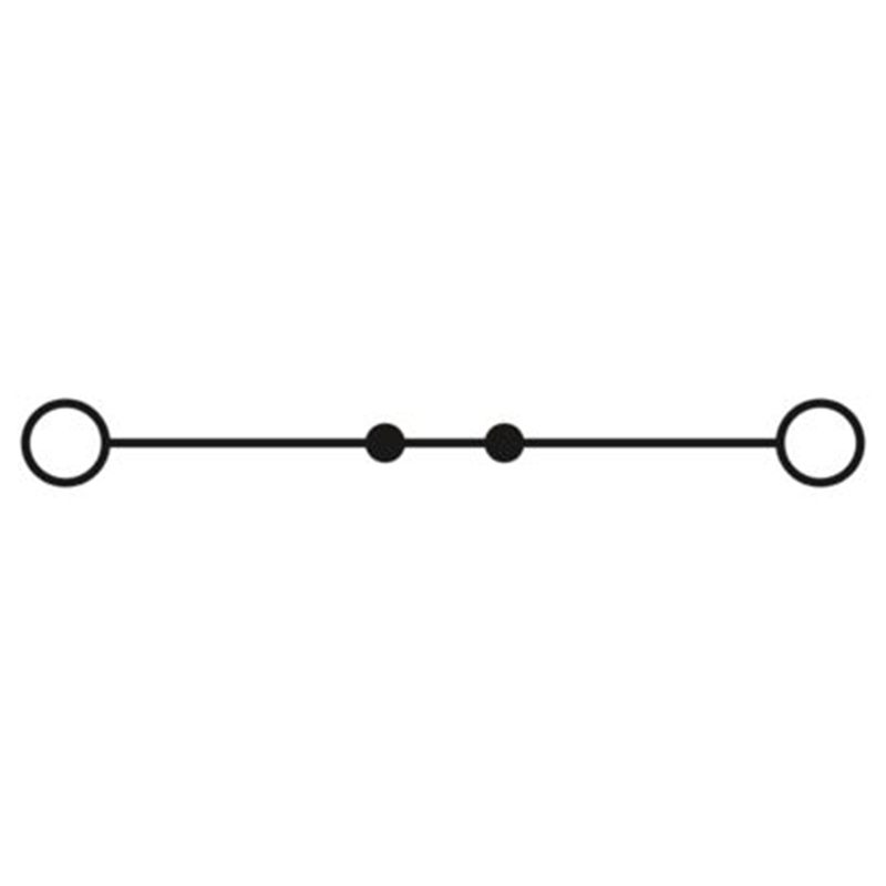 UT 4 BU - 直通式接线端子