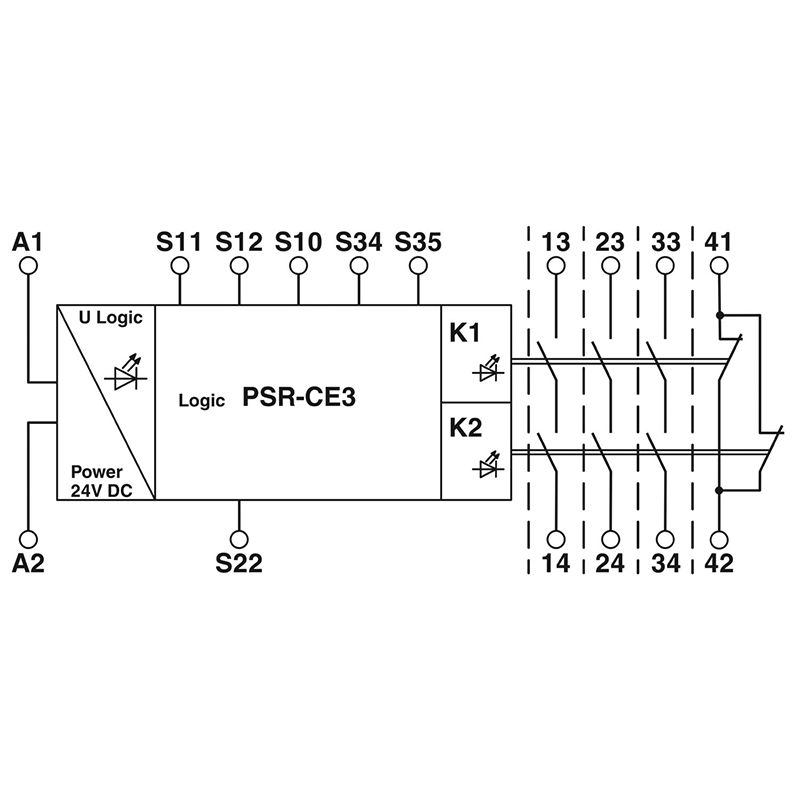 PSR-SCP- 24DC/CE3/3X1/1X2/B SET - 安全继电器
