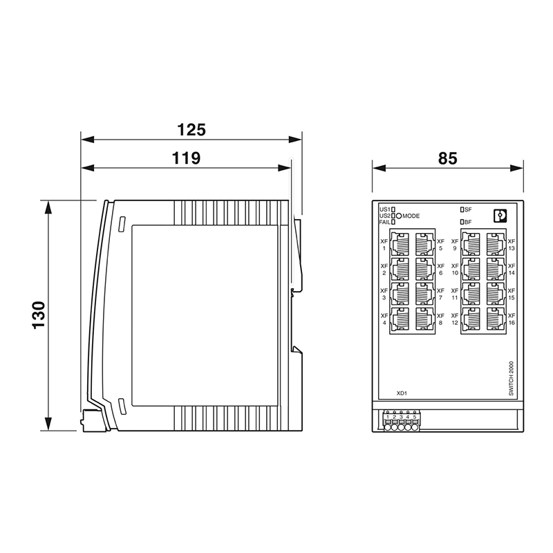 FL SWITCH 2316 - Industrial Ethernet Switch
