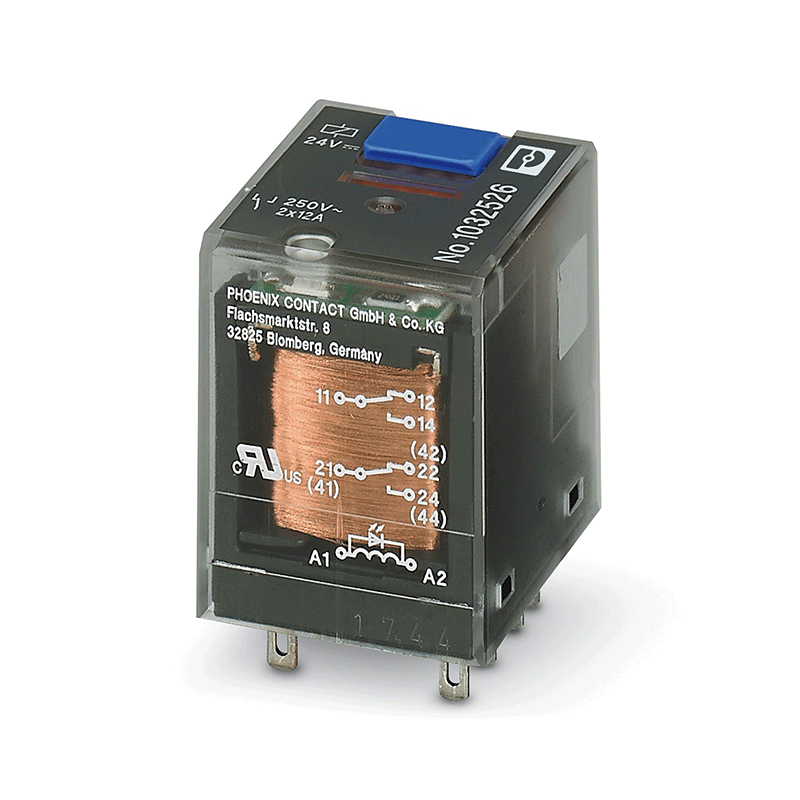 REL-IR-BL/L- 24DC/2X21 - 单个继电器