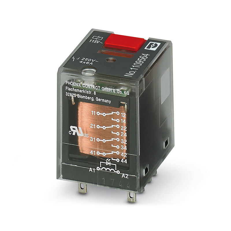 REL-IR-BL/L-115AC/4X21 - 单个继电器