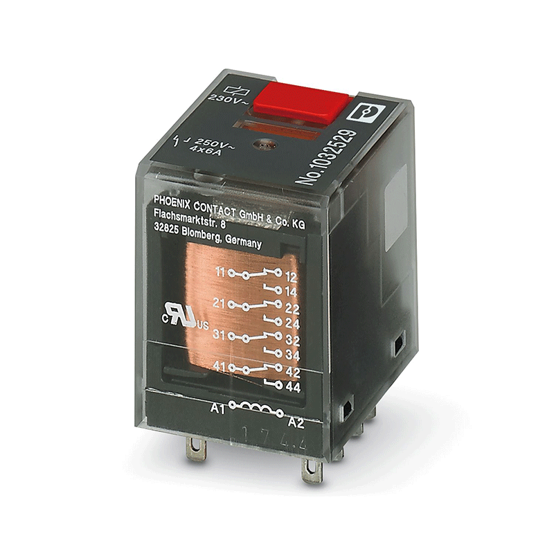 REL-IR-BL-230AC/4X21 - 单个继电器