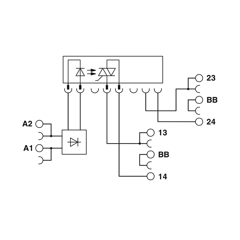 PLC-OSC- 24DC/230AC/ 2/ACT - 固态继电器模块