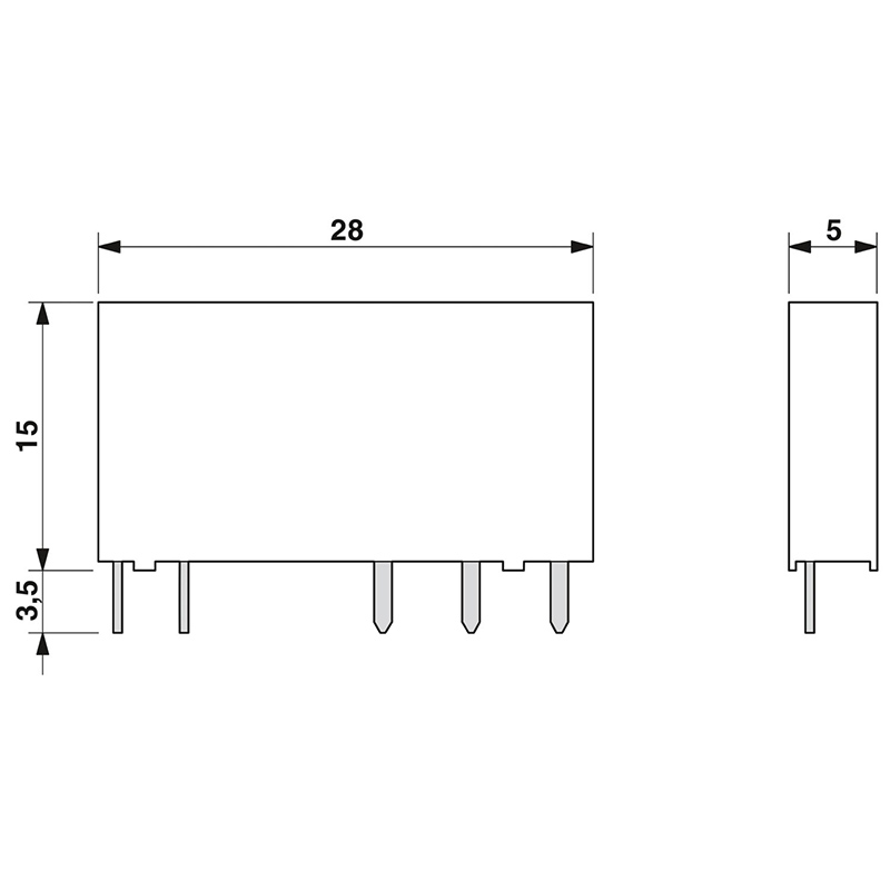 REL-MR- 4,5DC/21 - 单个继电器