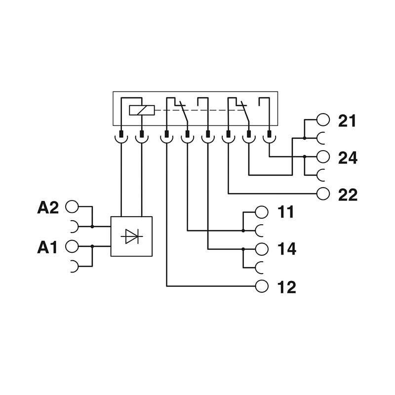 PLC-RSC- 24UC/21-21 - 继电器模块